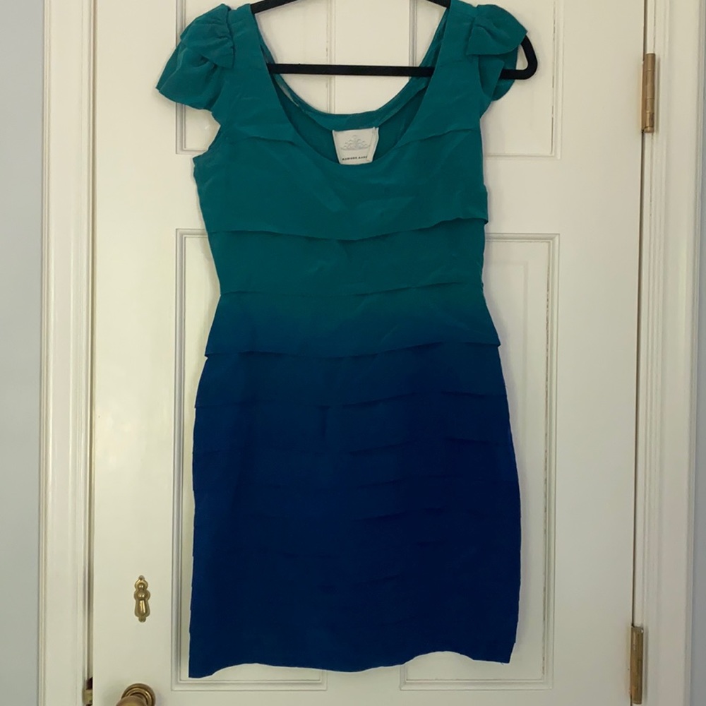 Madison Marcus Ombré Cap Sleeve Dress